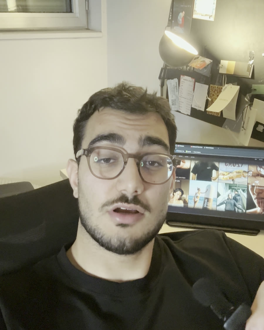 Adam El Chab at his desk